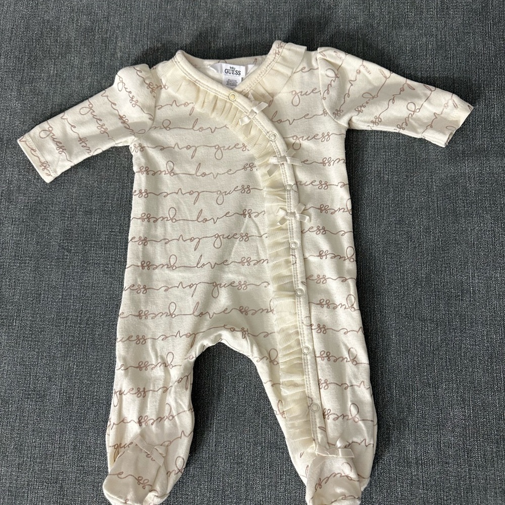 Guess Cream Baby Footie